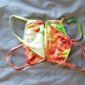 Red, Yellow and Green Face Mask